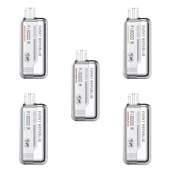 Funky Republic Fi3000 Disposable 3000 Puffs 5mL 40-50mg - MOQ 10