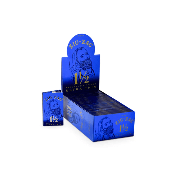 Zig Zag Ultra Thin Rolling Papers 1 1/2 in 32-Sheet Booklet - 24-Booklet Display