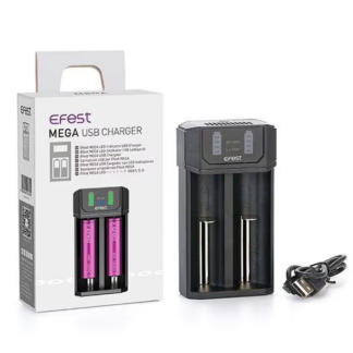 Efest Mega USB Battery Charger - 2-Bay