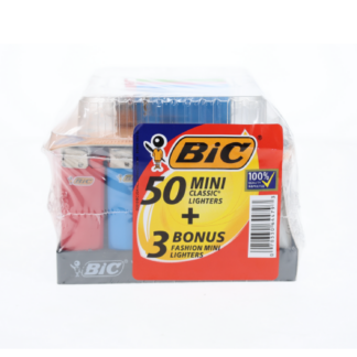 BIC (DSPLY 50pc + 3 BONUS)(Mini Lighter)